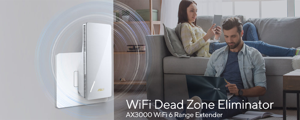 اسوس موسع نطاق RP-AX58 AX3000 واي فاي 6 ثنائي النطاق اسوس موسع نطاق RP-AX58 AX3000 واي فاي 6 ثنائي النطاق